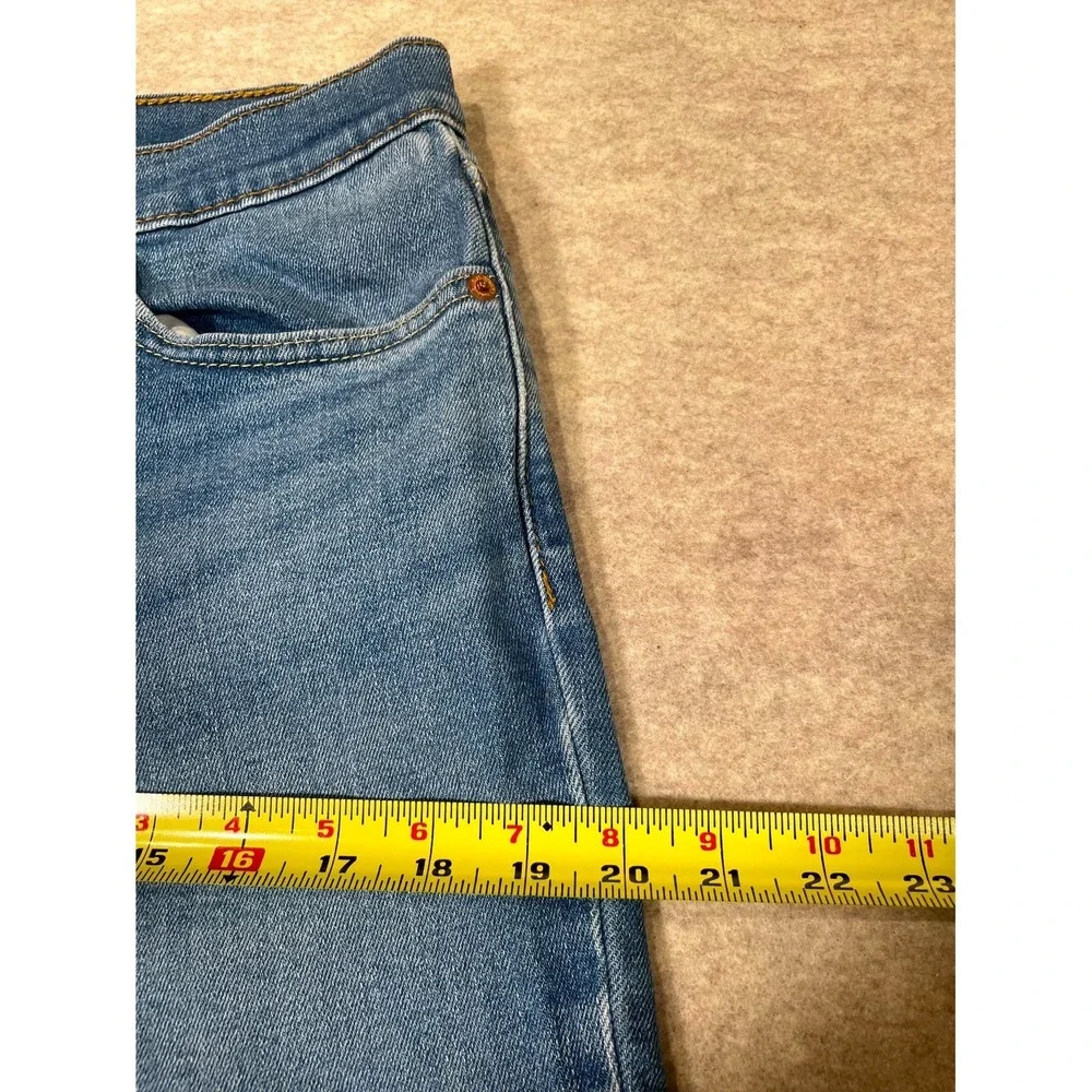 Levi's 511 Slim‎ Fit Jeans Mens 31x30 Blue Whiskering Denim Cotton Straight Leg